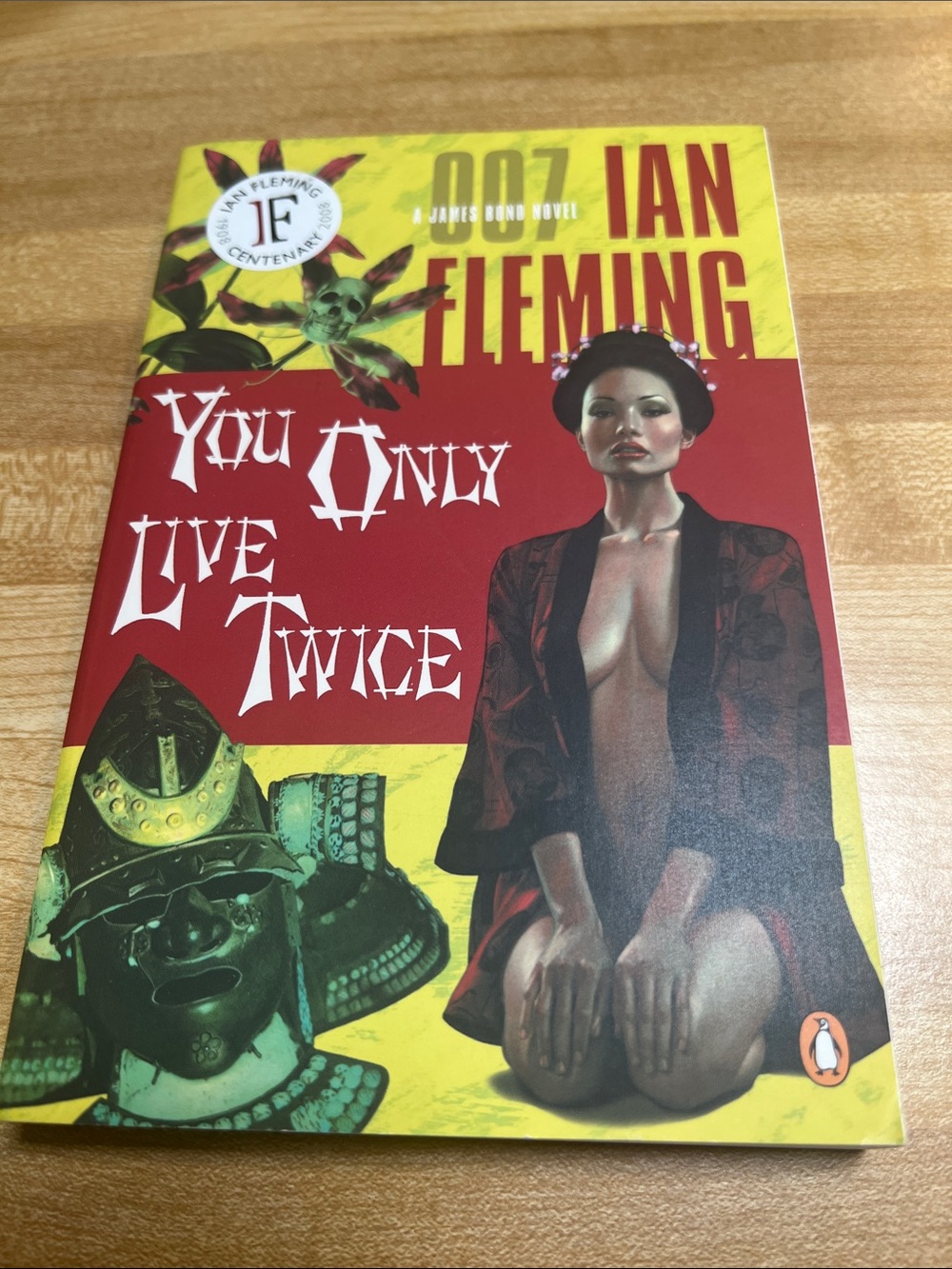 #2870*’You Only Live Twice' - Women's Intimates Cover Art Robe (Red)